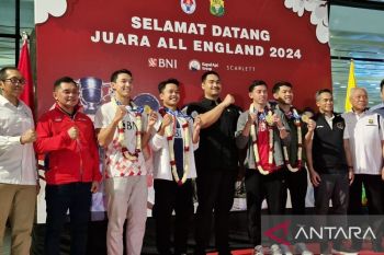 Atlet juara All England kembali ke Indonesia