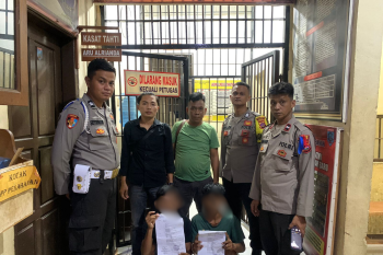 Polres Agam tangkap dua pemuda mencuri mesin penggilingan bakso