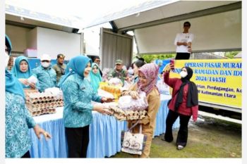 Tim Penggerak PKK Kaltara Gelar Pasar Murah di Nunukan