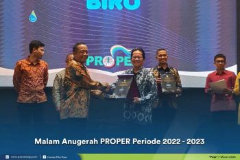 PLTA Poso Energy meraih "Proper Biru" dalam pengelolahan lingkungan hidup periode tahun 2022-2023