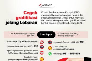 Cegah gratifikasi jelang Lebaran
