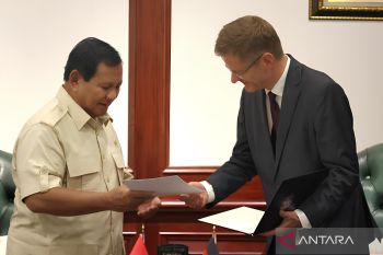Prabowo menjalin kerja sama di bidang pertahanan dengan Jerman
