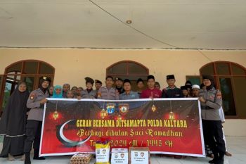 Gerak bersama Ditsamapta Polda Kaltara berbagi di Bulan Ramadhan