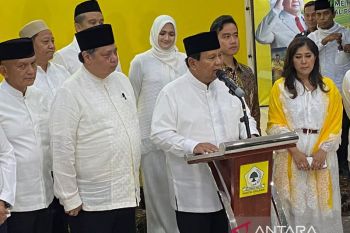 Airlangga: Belum ada pembahasan kursi menteri dengan Prabowo