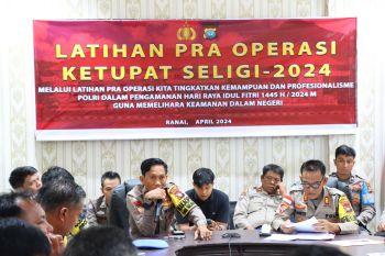 Polres Natuna gelar latihan pra operasi ketupat seligi