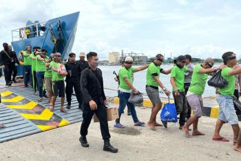 56 napi Lapas Semarang dipindahkan ke Nusakambangan