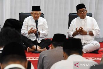 Wapres Ma'ruf Amin buka puasa bersama wartawan