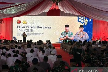 Kapolri-Panglima hadiri buka puasa bersama TNI-Polri