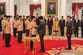 Presiden kukuhkan Budi Waseso sebagai Ketua Kwarnas Pramuka