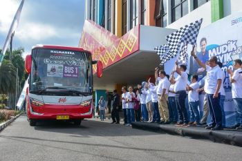 Pusri berangkatkan  ratusan orang mudik gratis bersama BUMN