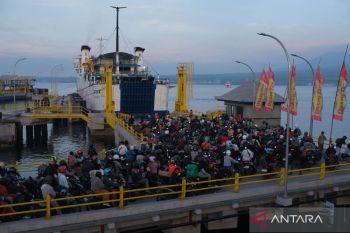 Arus mudik Lebaran di Pelabuhan Gilimanuk Bali