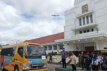 ARUS MUDIK - Arus lalu lintas jalur mudik di Banjarbaru ramai lancar