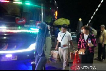 Peserta mudik bareng Kemenkumham  tiba di Palembang