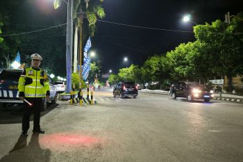Arus lalu lintas di Kota Metro Lampung ramai lancar