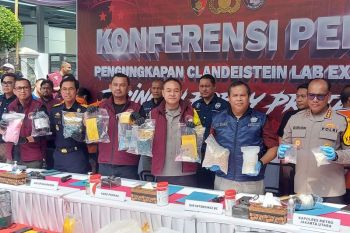 Kerja sama antara Polri dan Bea Cukai berhasil ungkap pabrik narkoba Fredy Pratama