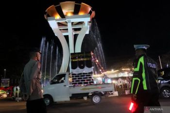 Ratusan personel amankan semarak malam takbiran di Tapin