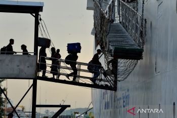 Puncak arus mudik lebaran di Pelabuhan Benoa Bali