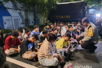 Polres Jakut mengamankan 124 remaja konvoi di malam takbiran