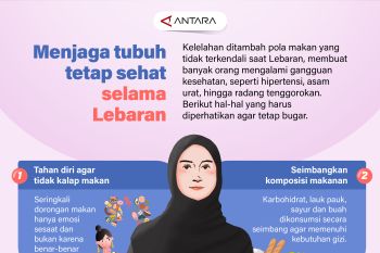 Menjaga tubuh tetap sehat selama Lebaran