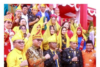 Bupati Morut hadiri upacara HUT - 60 Provinsi Sulteng, Delis apresiasi kemajuan pembangunan Sulteng