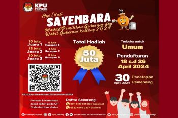 KPU Kalteng sayembarakan maskot Pilkada 2024