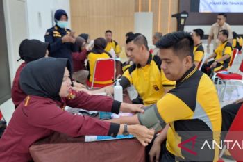 Ratusan personel Polres OKU  jalani pemeriksaan kesehatan