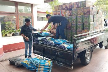Tim ESDM Siaga Bencana salurkan bantuan pengungsi Gunung Ruang Sumut
