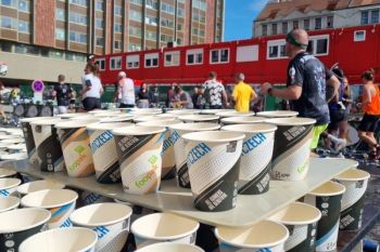 Gelas kertas ramah lingkungan dari Indonesia mendukung ajang lari internasional bergengsi the RunCzech Marathon