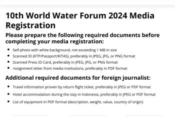 Ratusan jurnalis telah  mendaftar untuk liput WWF 2024 dalam sepekan