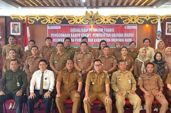 Pemkab Murung ikuti sosialisasi kartu kredit pemerintah daerah