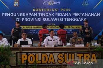 Menteri ATR/BPN ungkap kasus mafia tanah di Polda Sultra