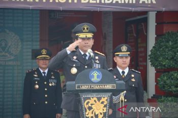 Kanwil Kemenkumham Riau gelar upacara Hari Bakti Pemasyarakatan ke-60