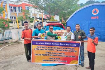 Banjir kembali landa Sumbar, PT BRM turun tangan