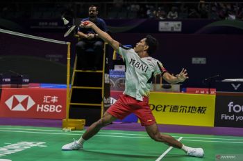 Pebulu tangkis Chico tuntaskan kemenangan 4-1 Indonesia atas India
