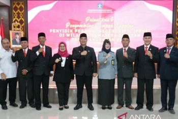 Kakanwil Kemenkumham Sumsel lantik PPNS dari tiga kabupaten