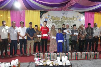 Apical Group gelontorkan bantuan lebaran, ini kesan warga Lubuk Gaung Dumai
