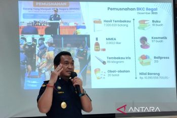 Bea Cukai Subagsel: Potensi kerugian negara dari barang ilegal Rp2,73 miliar