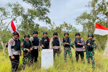 TNI-Polri di Perbatasan Timor Leste rutin gelar patroli bersama