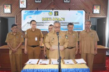 Pemkab Selayar mencanangkan pelayanan publik berbasis HAM pada lima OPD