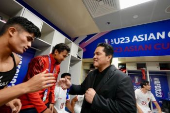 Erick Thohir sebut Garuda Muda membanggakan walau belum lolos Olimpiade