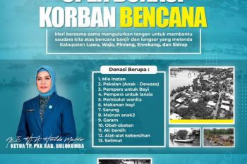 PKK Bulukumba buka donasi bagi penyintas bencana alam