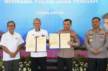 Semen Gresik-Polda Jateng teken MoU Pengamanan Objek Vital Nasional