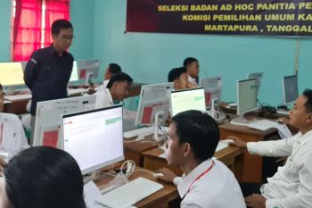 KPU Kabupaten OKU Timur gelar tes tertulis calon PPK