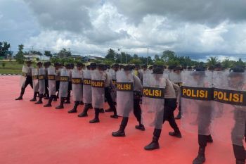 Polda Kaltara Laksanakan Latihan Peningkatan Kemampuan Dasar Sabhara