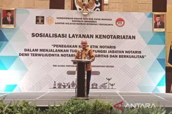 Kemenkumham DIY mengingatkan notaris bekerja sesuai kode etik profesi