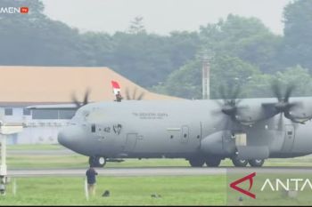 TNI sambut kedatangan pesawat Hercules ke lima