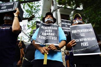 Tolak RUU Penyiaran, jurnalis Malang Raya gelar aksi damai
