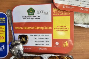 Makanan jamaah calon haji dites sebelum didistribusikan