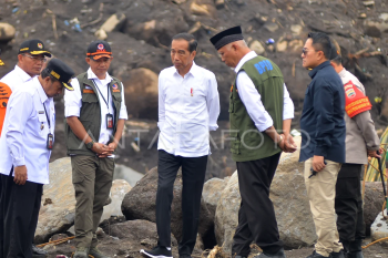 Presiden meninjau lokasi banjir bandang lahar dingin Marapi