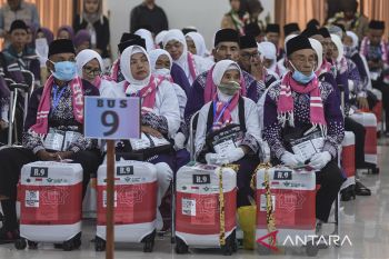 Pelepasan jamaah calon haji di Ciamis